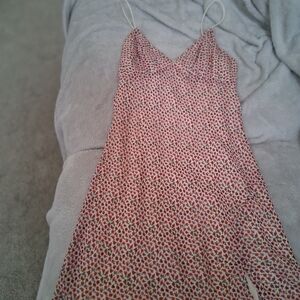 The Blossom Apparel Red and White Floral Dress